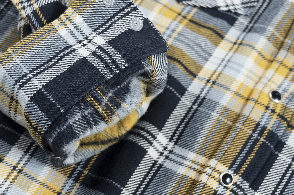 Iron Heart Ultra-Heavy Flannel - Crazy Check Yellow - Image 11